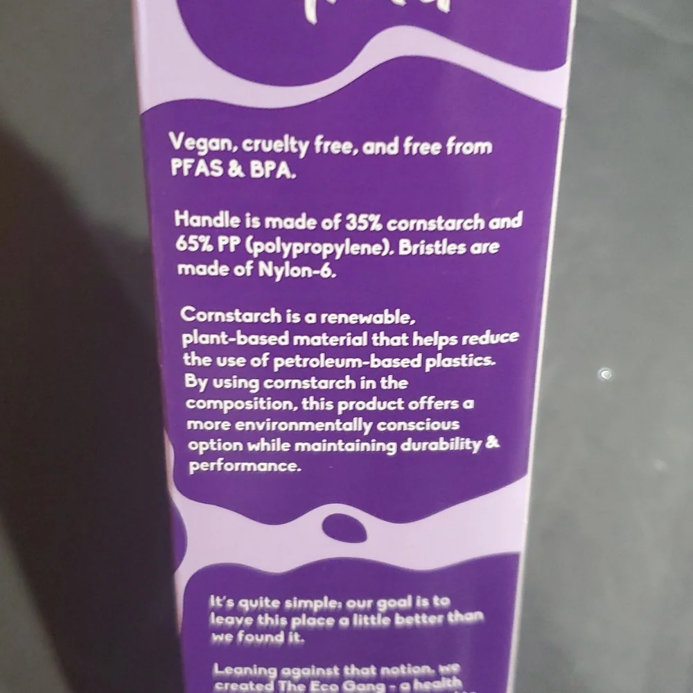 2pack The Eco Gang plant based‎ kids pink ultra soft toothbrush brand new